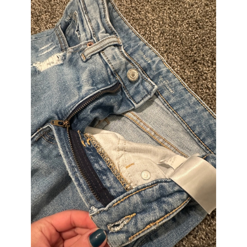 Old Navy OG Straight Jeans Women's Size 0 Light Blue - Picture 4 of 9